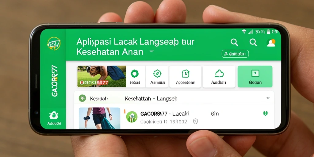 Tampilan antarmuka utama GACOR577 dengan fungsi lacak langkah.