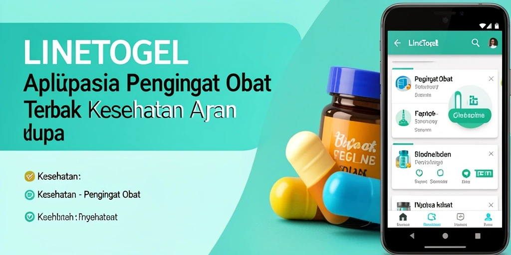 Antarmuka LINETOGEL yang menampilkan pengingat obat.